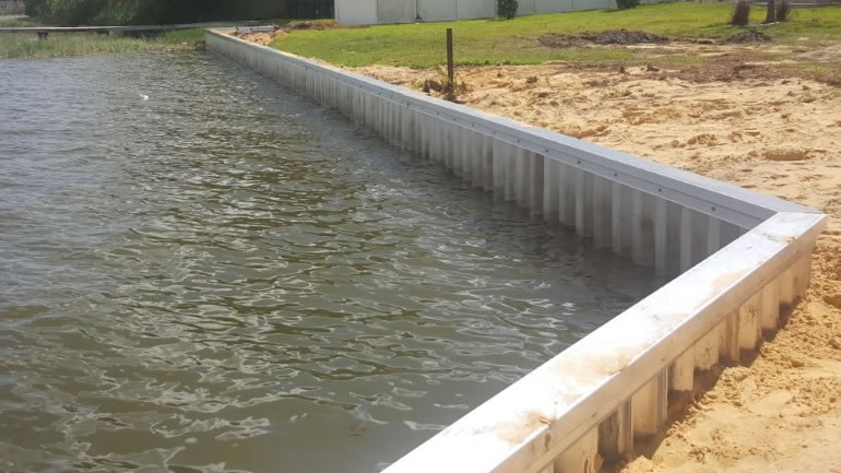 Clermont Aluminum Seawalls Installer